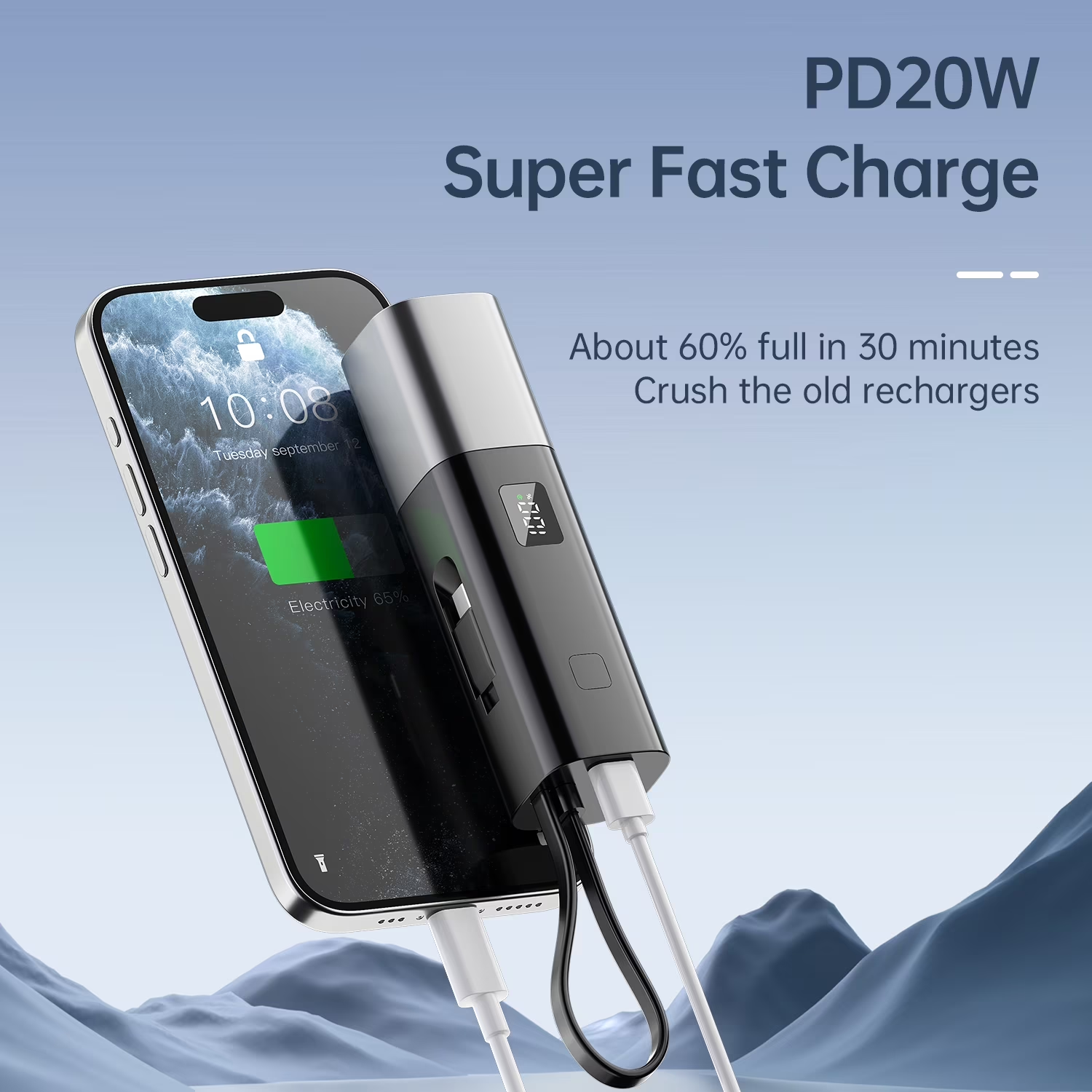 Portable Power Bank with Foldable AC Plug (2)